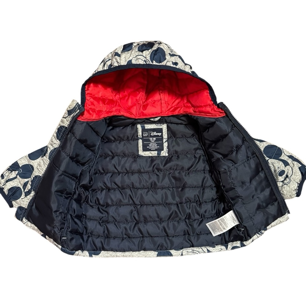 Baby Gap Disney Mickey Puffer 12–18M - Picture 5 of 5